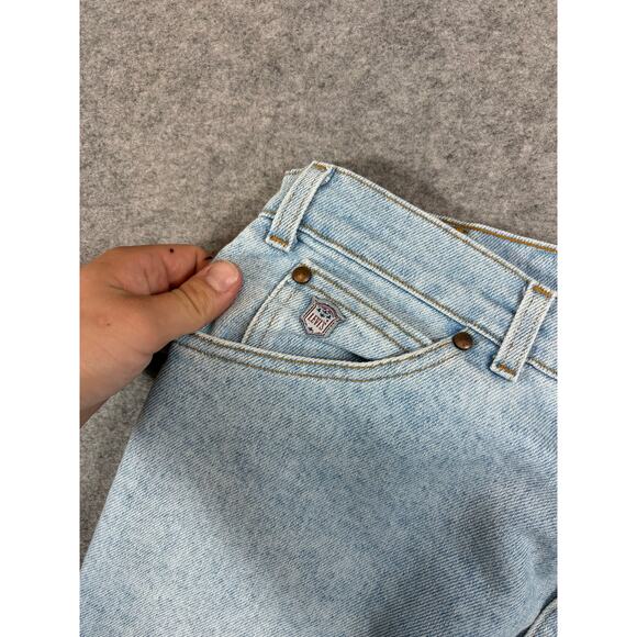 VINTAGE 90s Levis Jeans Mens 38x32 Blue Denim Relaxed Straight Silver Tab USA - Picture 5 of 8